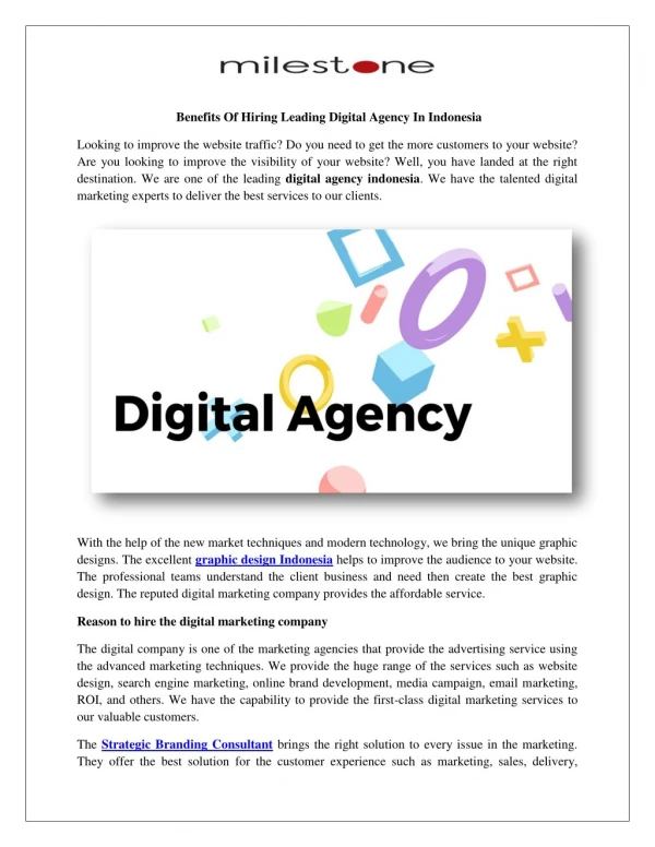 Digital Agency In Indonesia
