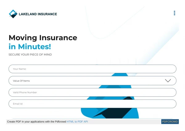 moving insurance in minutes