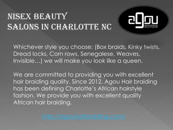 Nisex Beauty Salons In Charlotte NC