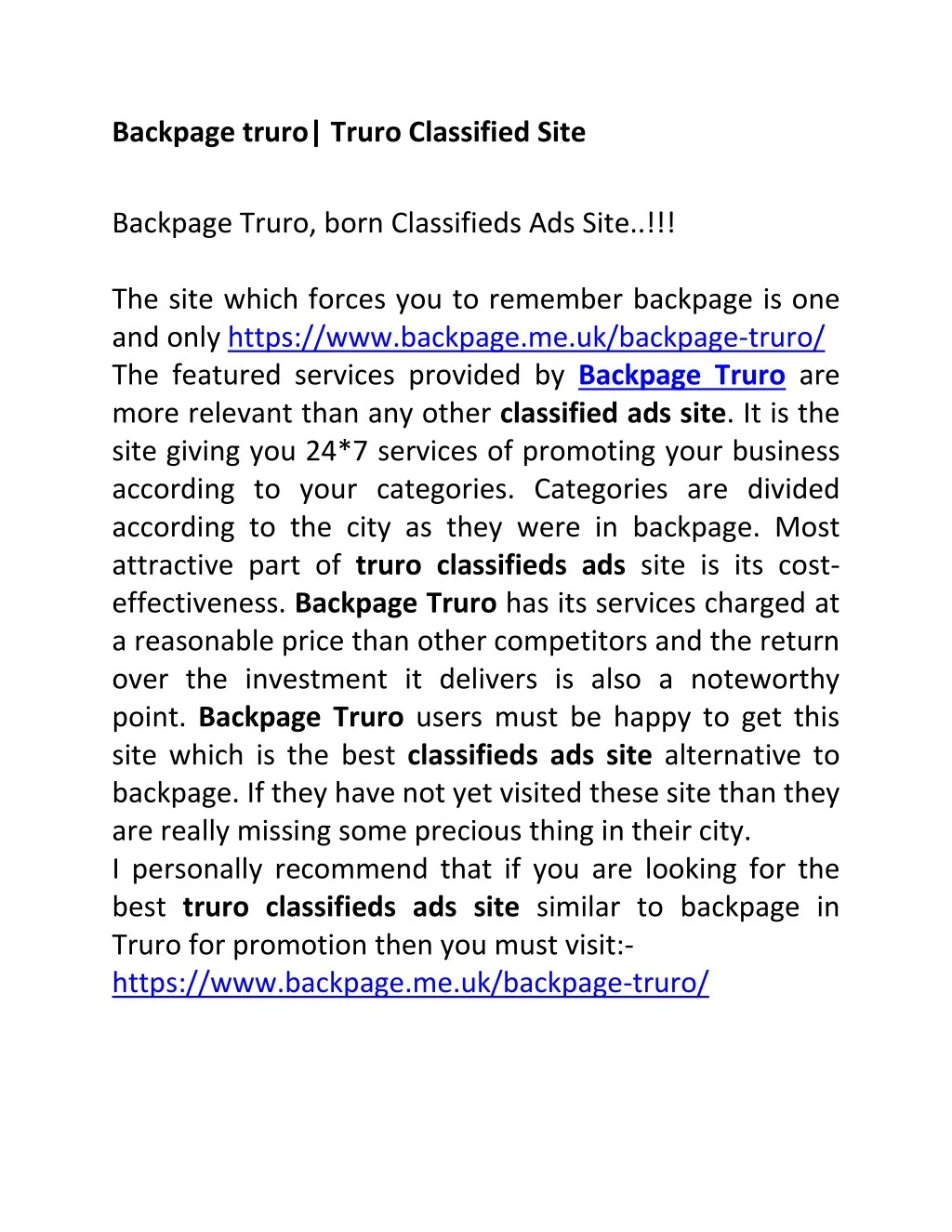 backpage truro truro classified site