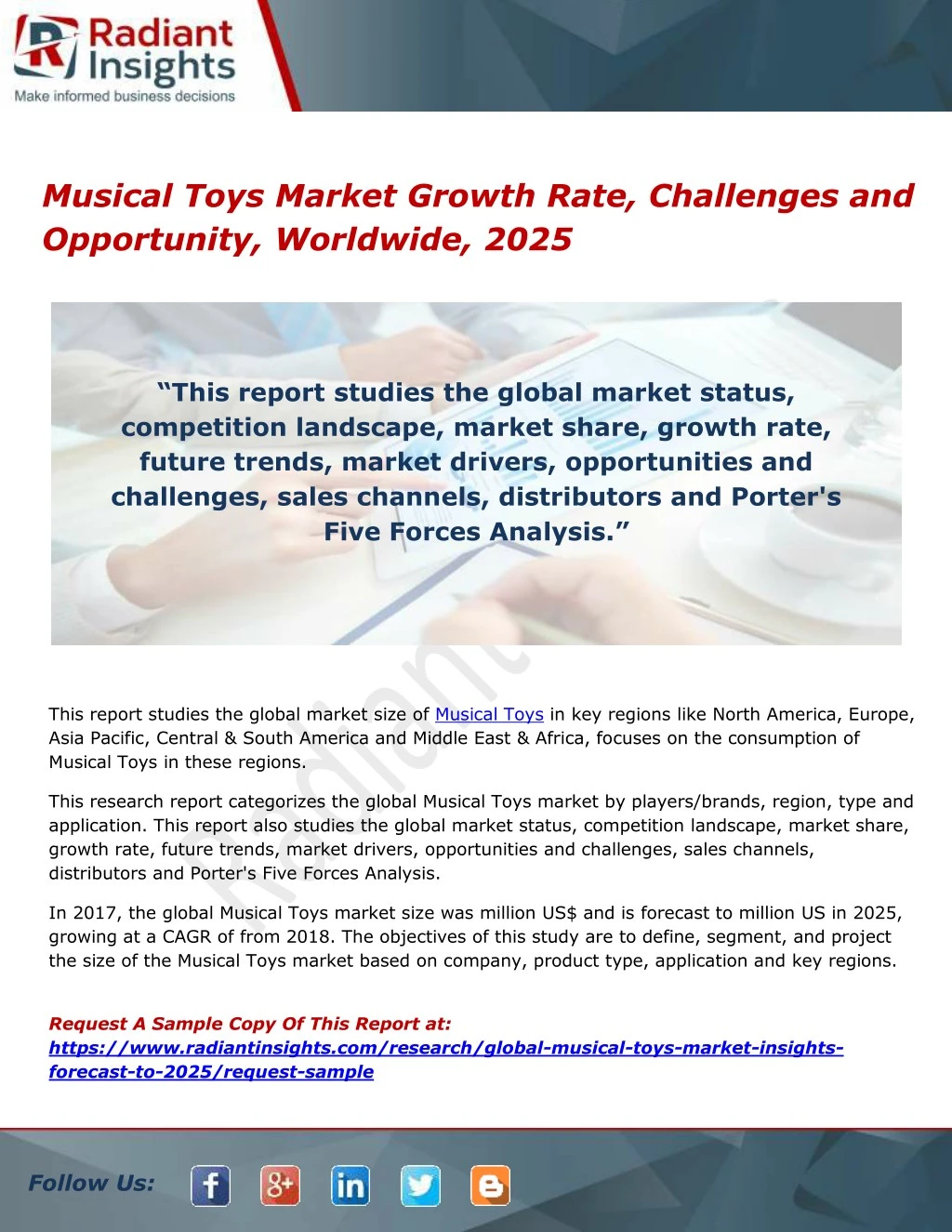 musical toys market growth rate challenges
