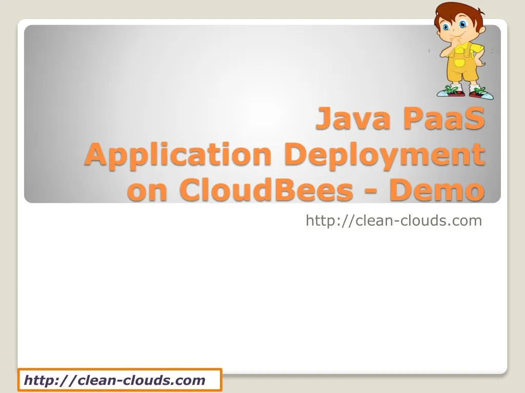 java paas application deployment on cloudbees demo