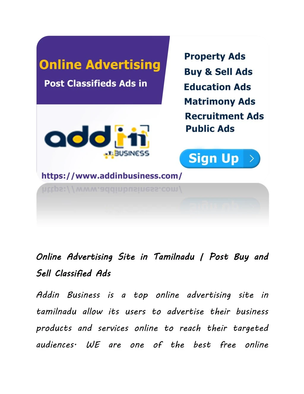 online advertising si sell classified ads