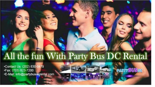 All the fun With Party Bus DC Rental