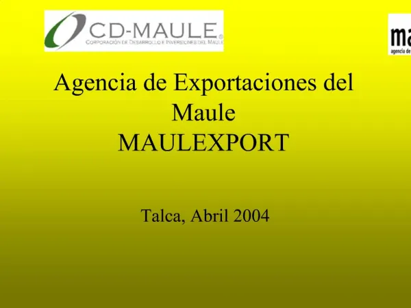 Agencia de Exportaciones del Maule MAULEXPORT