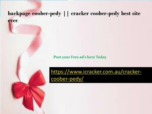 cracker coober-pedy best site ever.