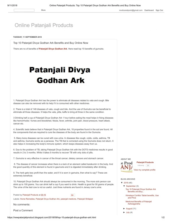 Top 10 Patanjali Divya Godhan Ark Benefits and Buy Online Now
