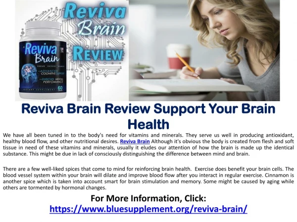 Reviva Brain - Popural Supplement For Brain Health
