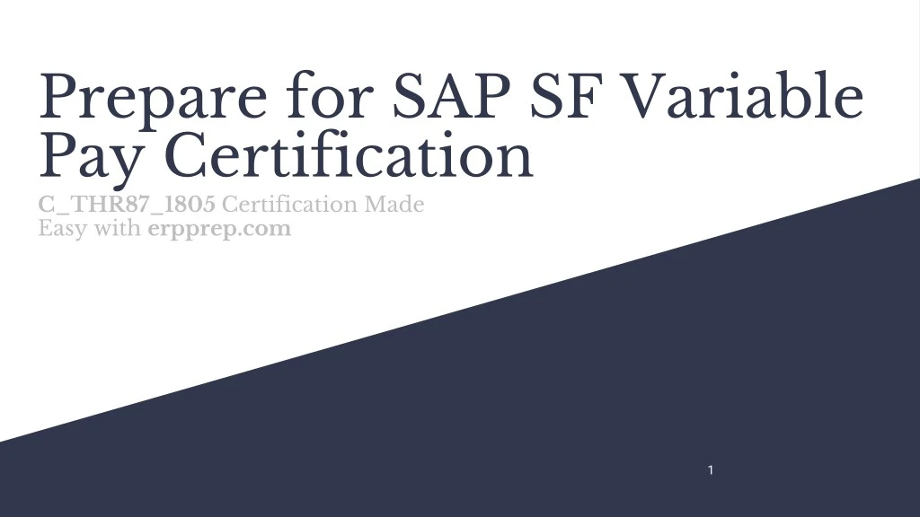 prepare for sap sf variable pay certification