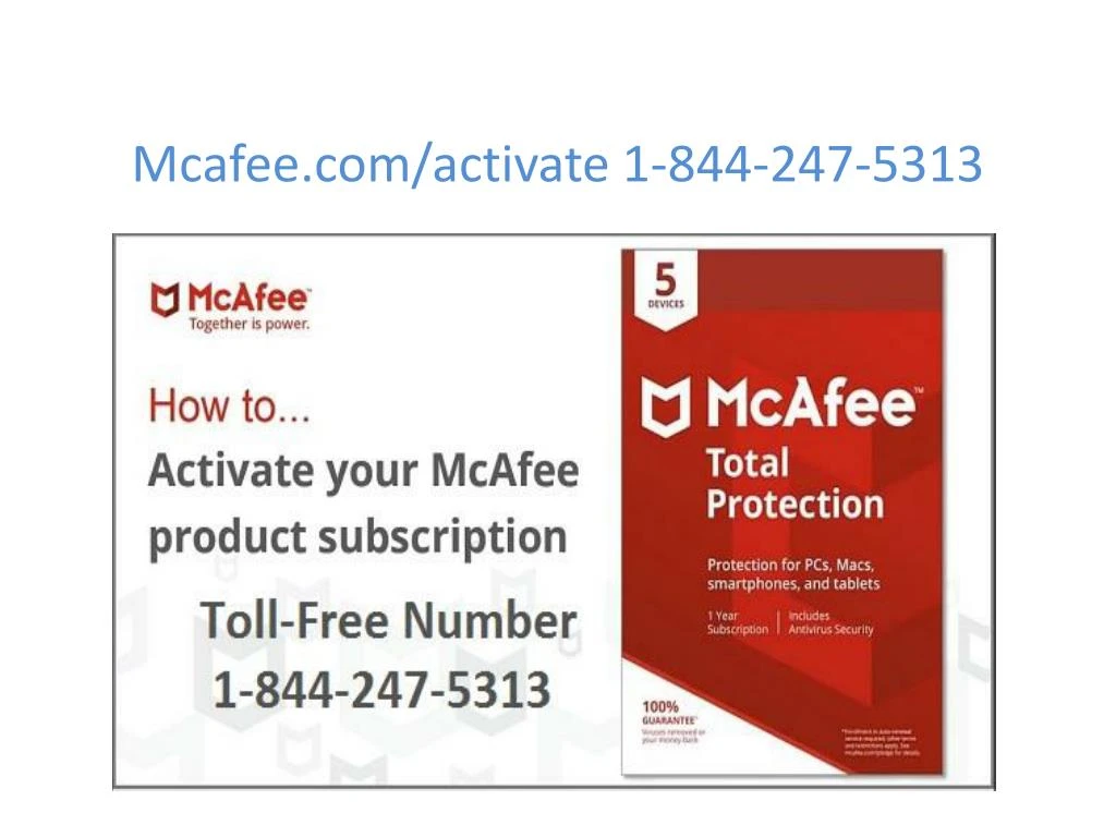 mcafee com activate 1 844 247 5313