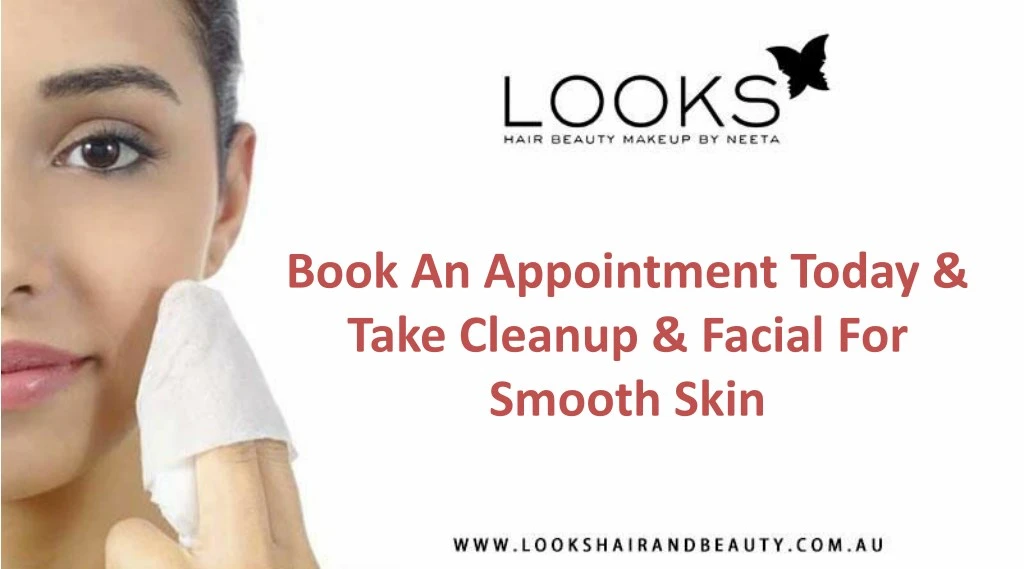 book an appointment today take cleanup facial