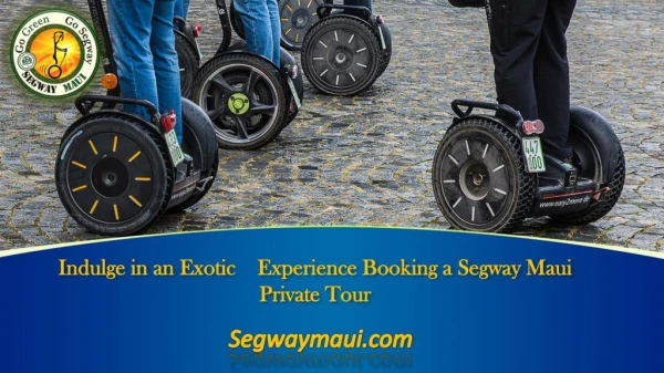 Book Your Custom-Made Segway Maui Private Tours Here