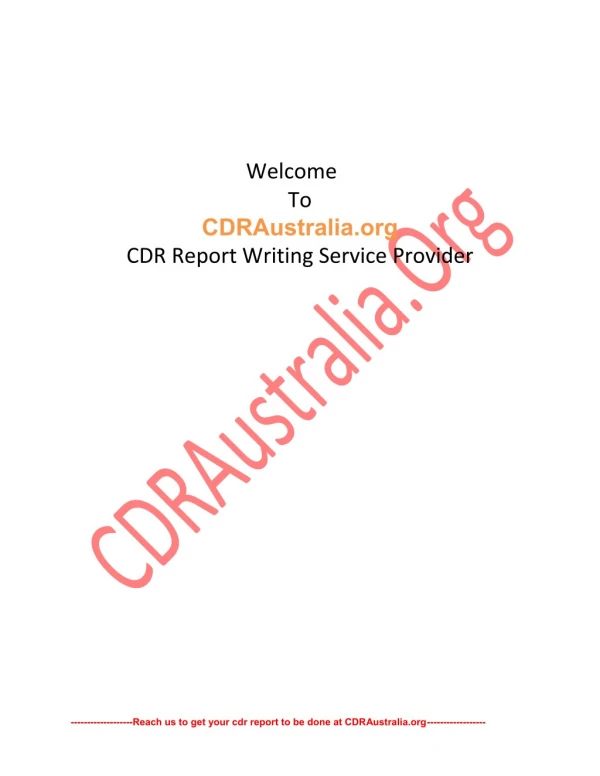 CDR Report Sample for Aeronautical Engineer PDF