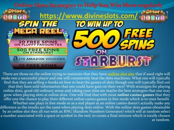 Online Slots Strategies to Help You Win More regularly