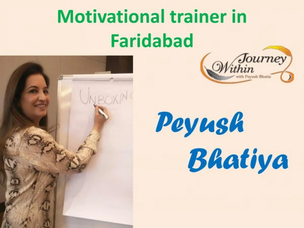 motivational trainer in Faridabad