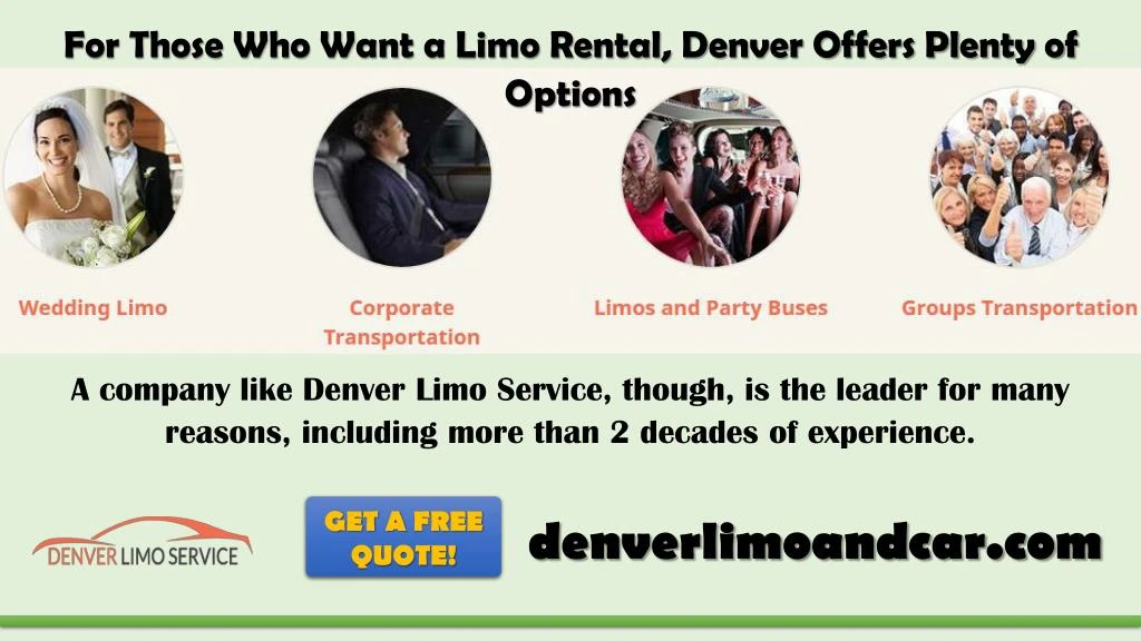 for those who want a limo rental denver offers