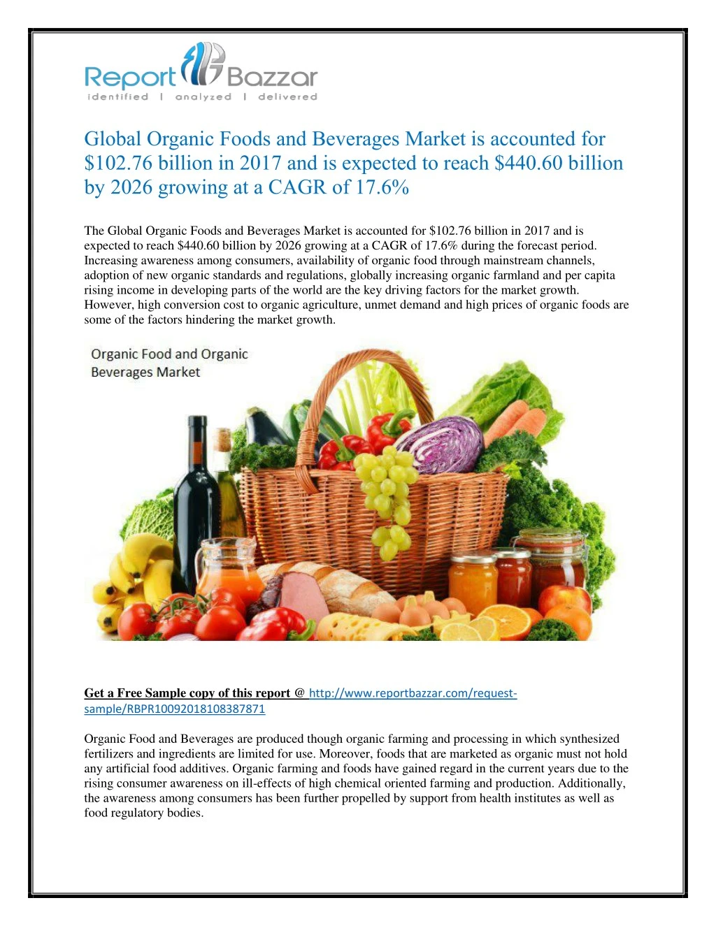 global organic foods and beverages market