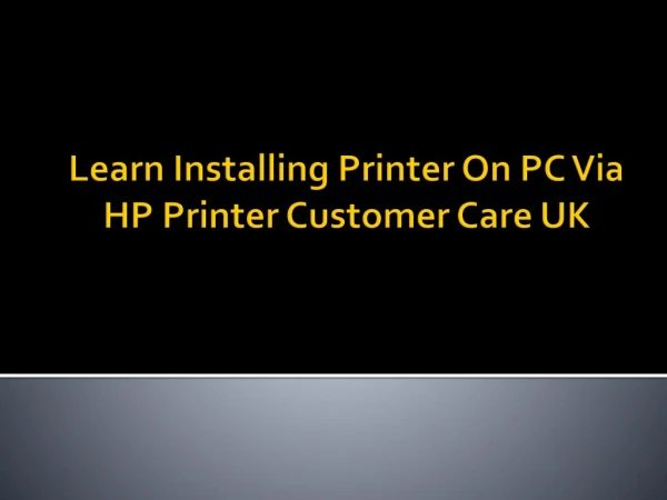 The Latest Method to Install HP Printer Driver On PC