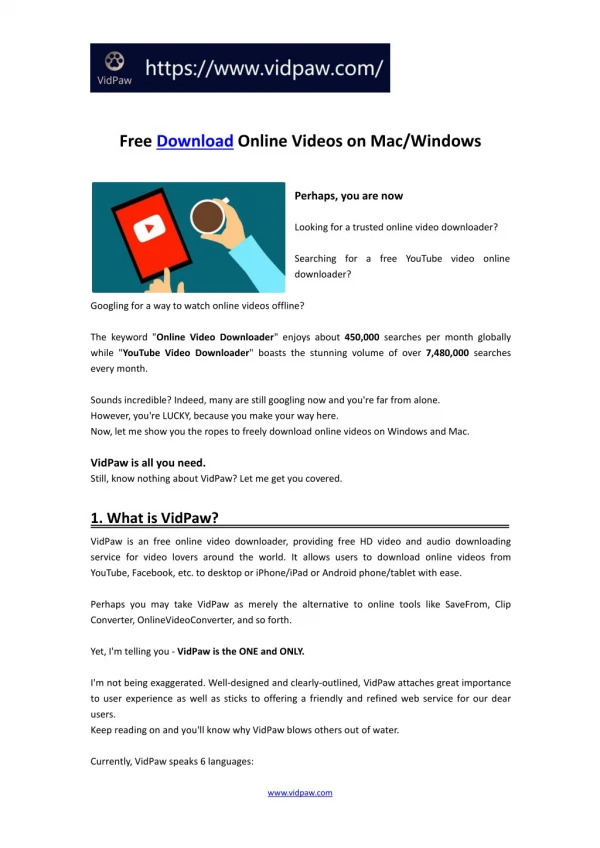 [HOT] Free and Easy to Download Online Videos on Mac/Windows