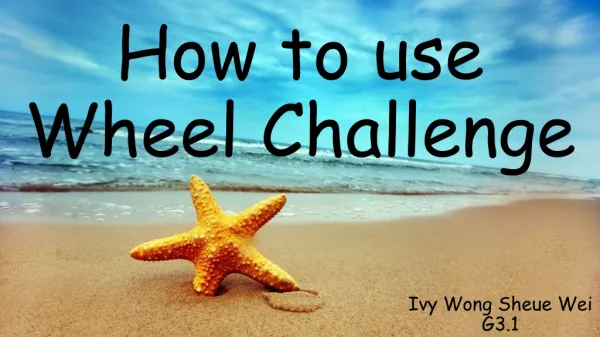 How to use Wheel Challenge