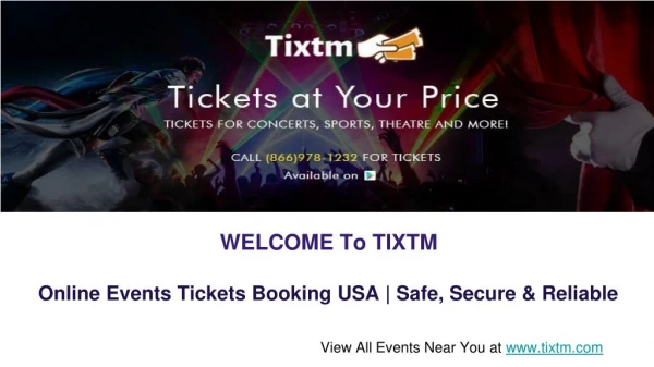 Online Events Tickets Booking USA