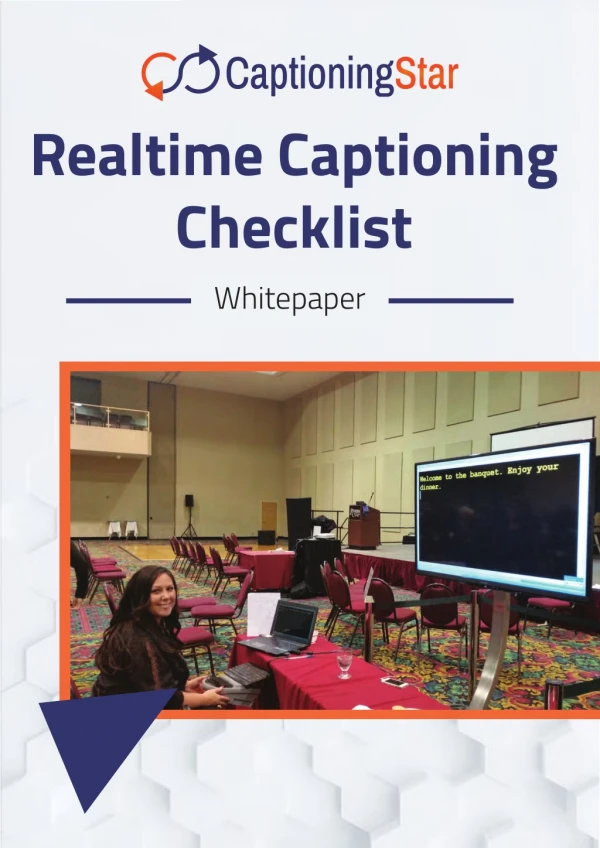 Real-time Captioning Checklist