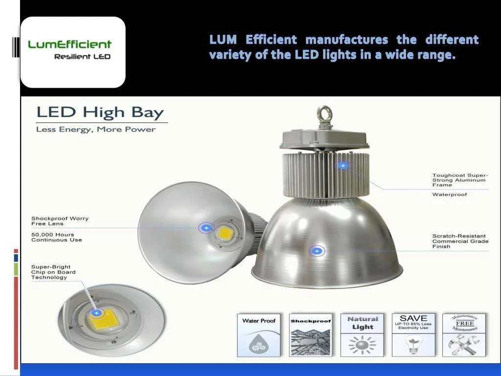 lum efficient manufactures the different variety