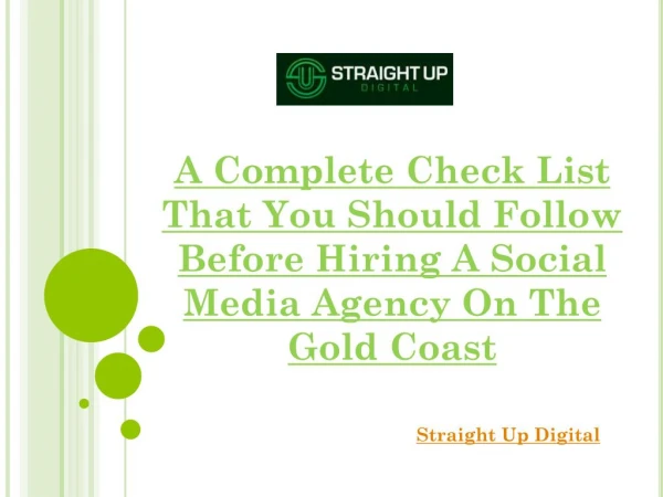 A Complete Check List That You Should Follow Before Hiring A Social Media Agency On The Gold Coast