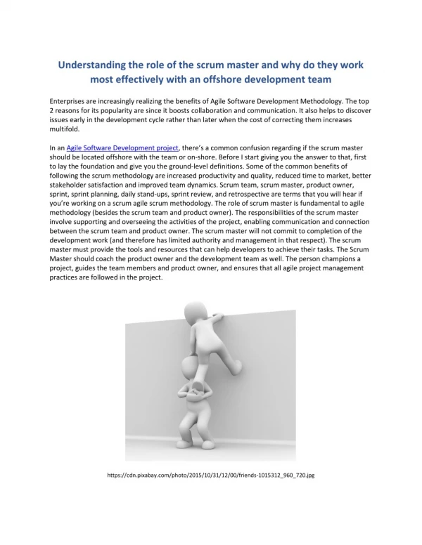 understanding the role of the scrum master