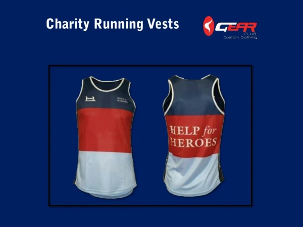 Charity Running Vests on Sale