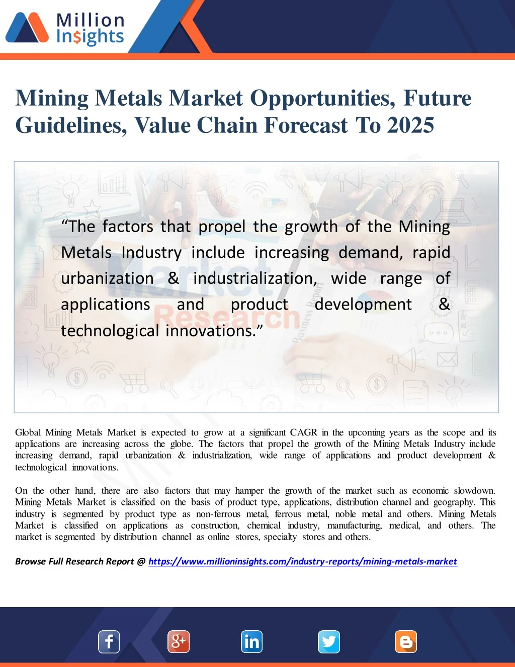 mining metals market opportunities future