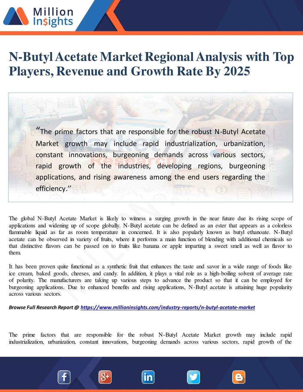 n butyl acetate market regional analysis with