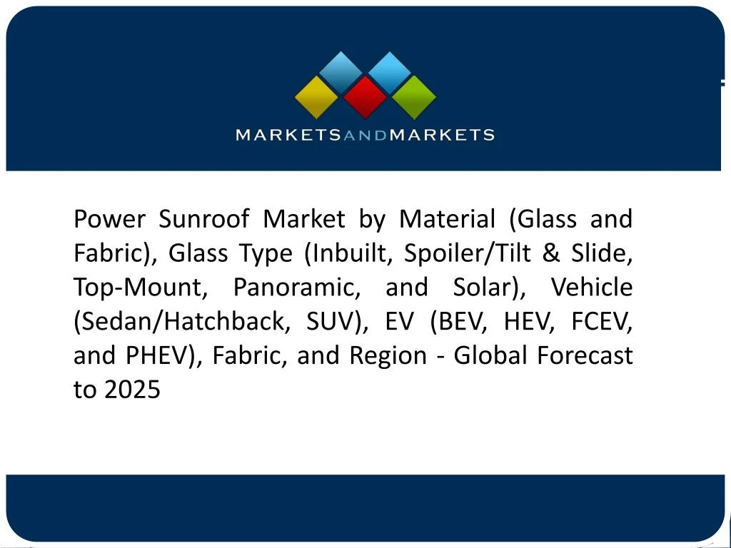 power sunroof market by material glass and fabric