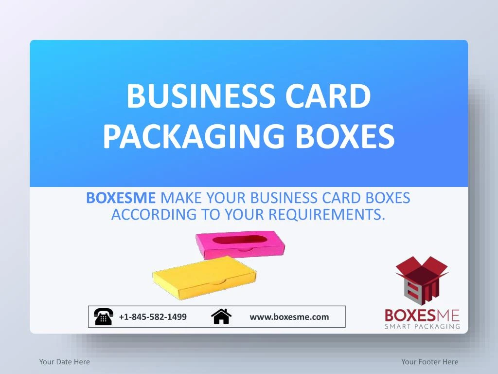 business card packaging boxes
