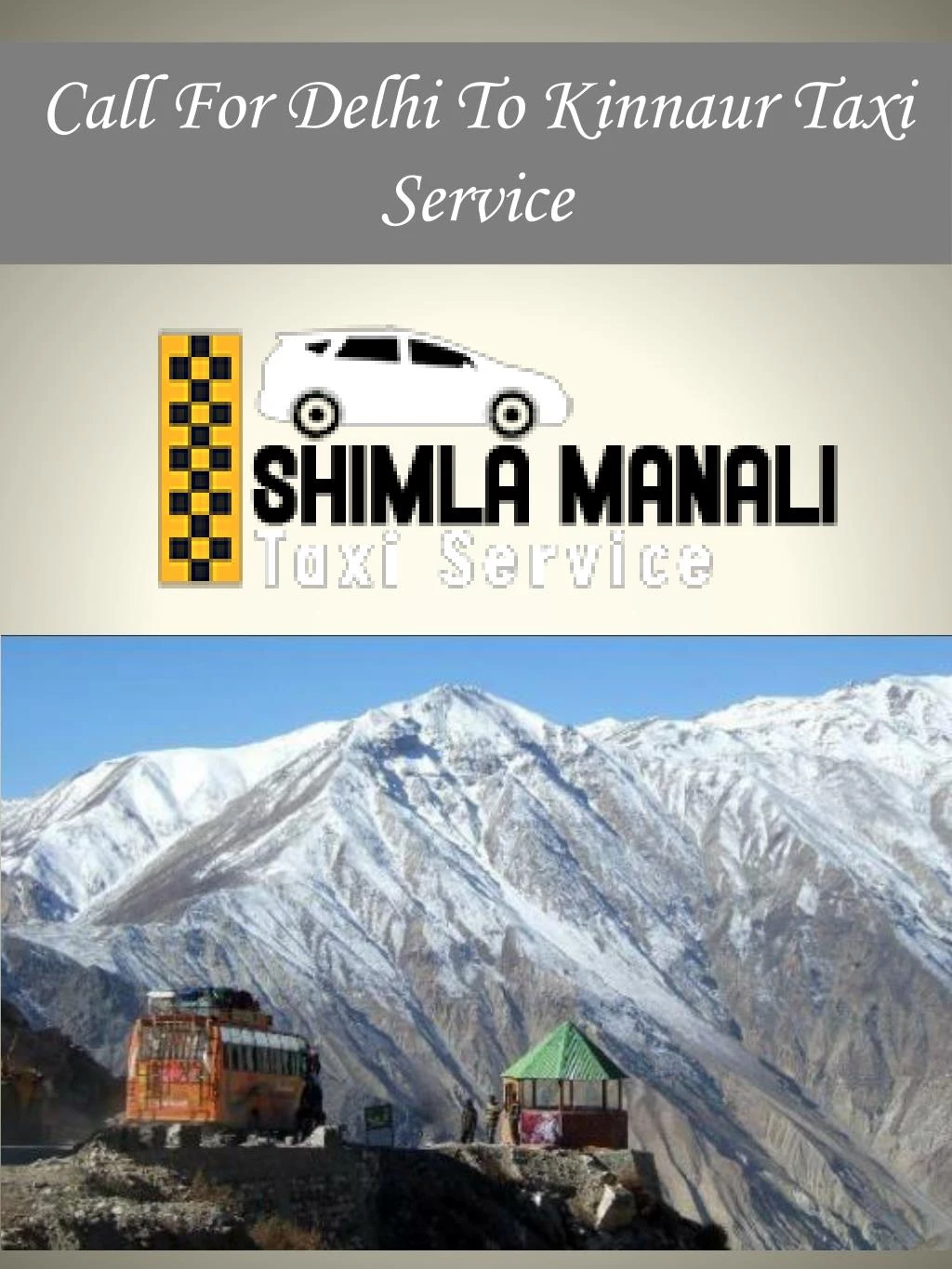 call for delhi to kinnaur taxi service