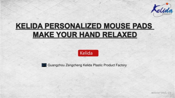 KELIDA personalized mouse pads make your hand relaxed.