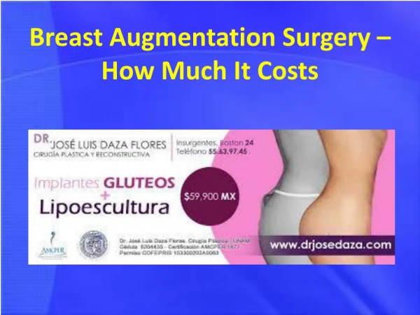 Breast Augmentation Surgery – How Much It Costs