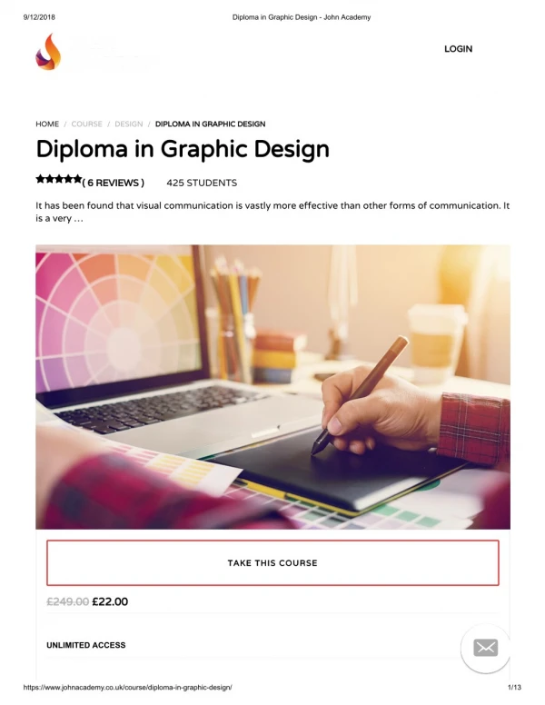 Diploma in Graphic Design - John Academy