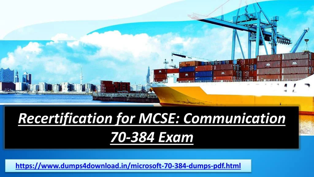 recertification for mcse communication 70 384 exam