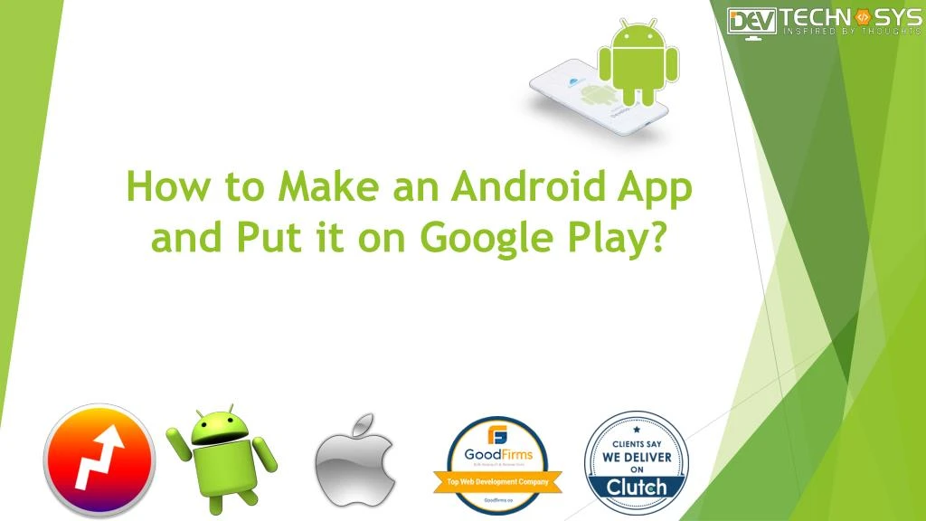 how to make an android app and put it on google play