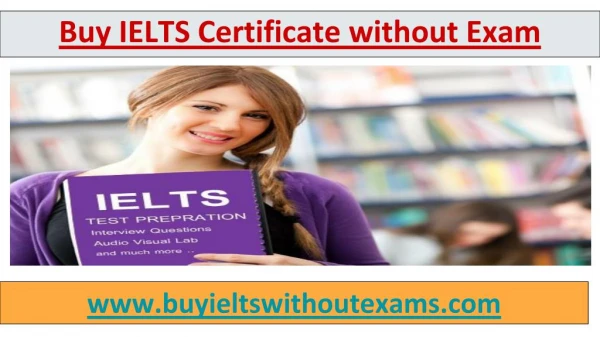 Buy IELTS certificate online with no exam 100% registered