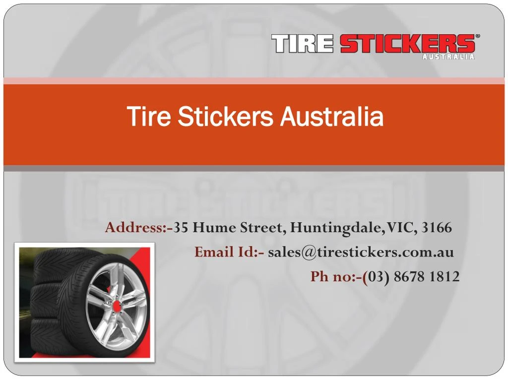 tire stickers australia