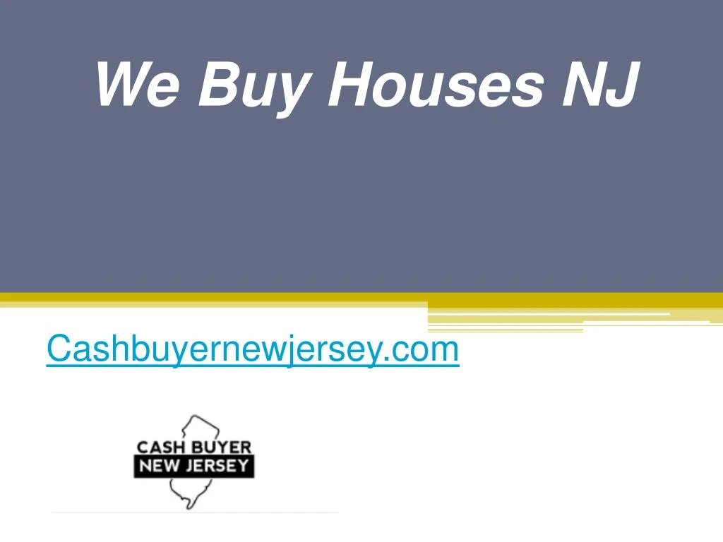 we buy houses nj