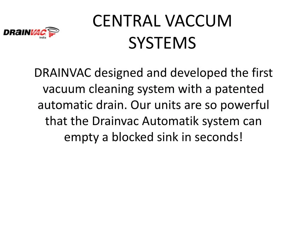 central vaccum systems
