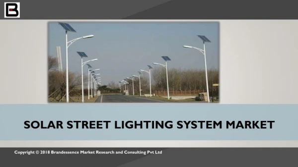 Solar Street Lighting System Market(2018-2024)