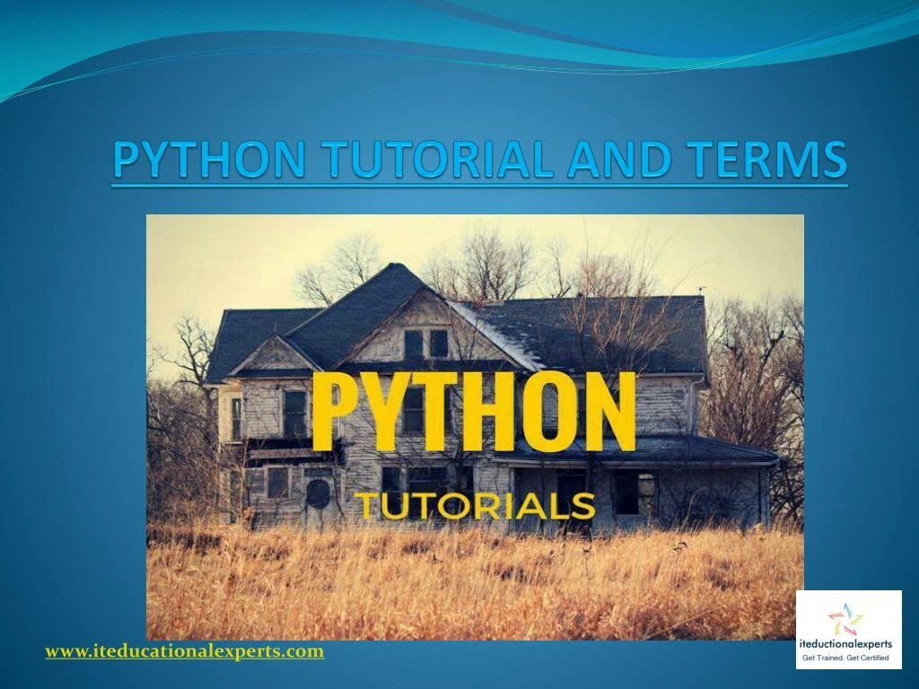 python tutorial and terms