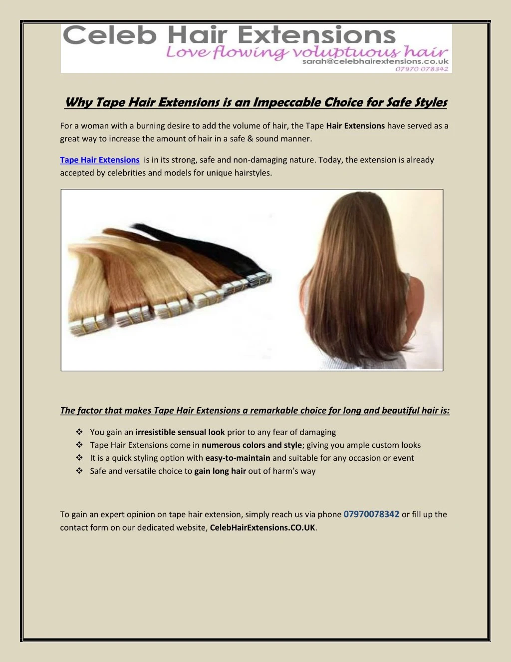 why tape hair extensions is an impeccable choice