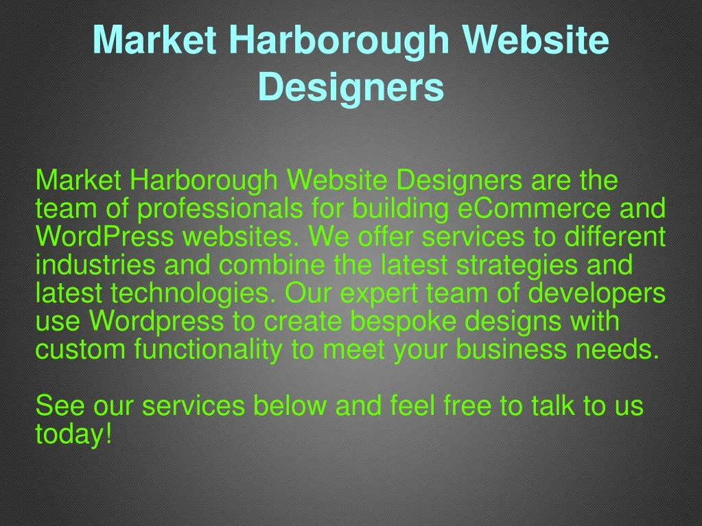 market harborough website designers