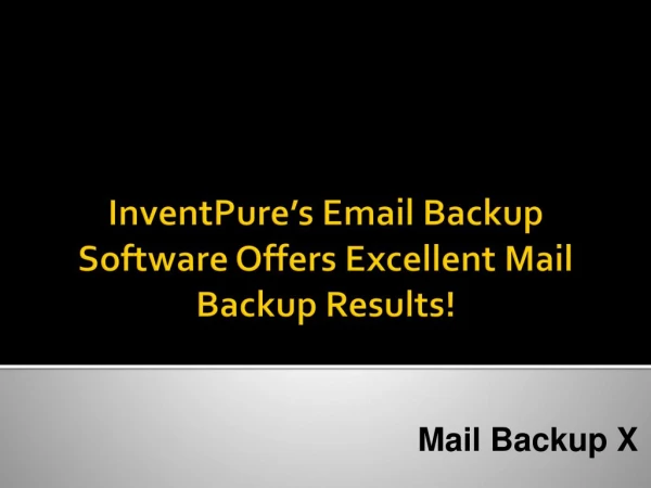 Backup Email Tool