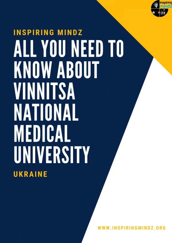 All You Need to Know About Vinnitsa National Medical University